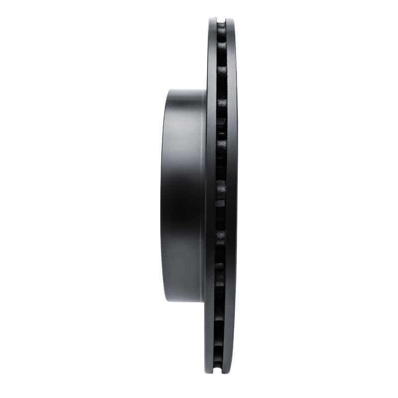 Mitsubishi Lancer Brake Rotor (1) - Rear Left - R1 Concepts - Drilled & Slotted - Black - `08-`15